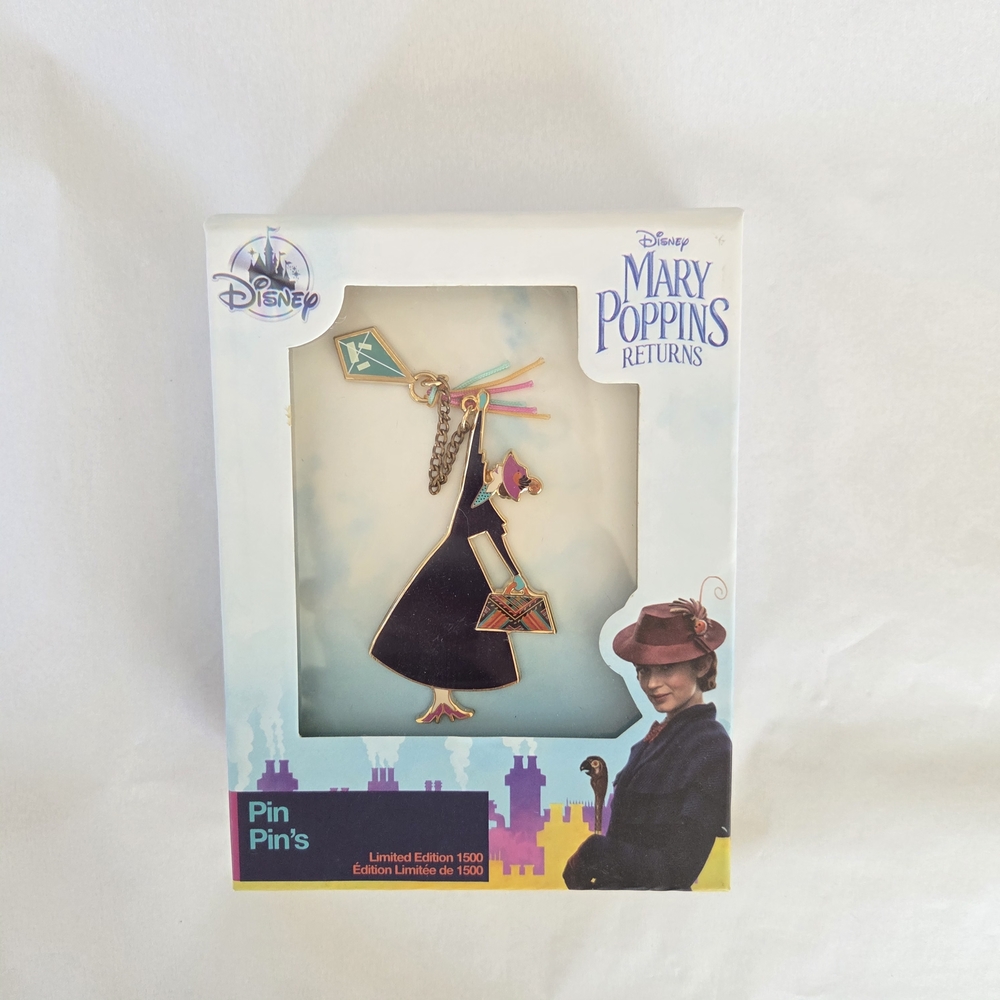 Disney Mary Poppins Returns Gold and Black Brooch